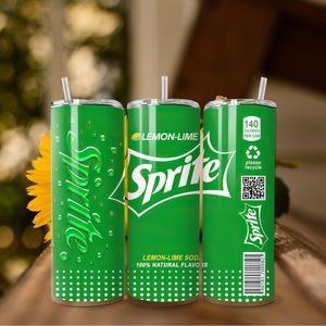 20 oz insulated Sprite tumbler